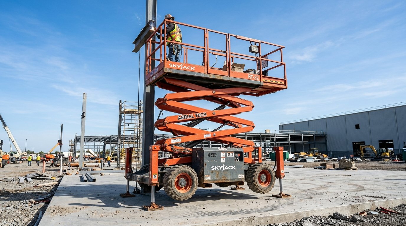 Why a Scissor Lift Level Working Surface is Critical for Jobsite Safety