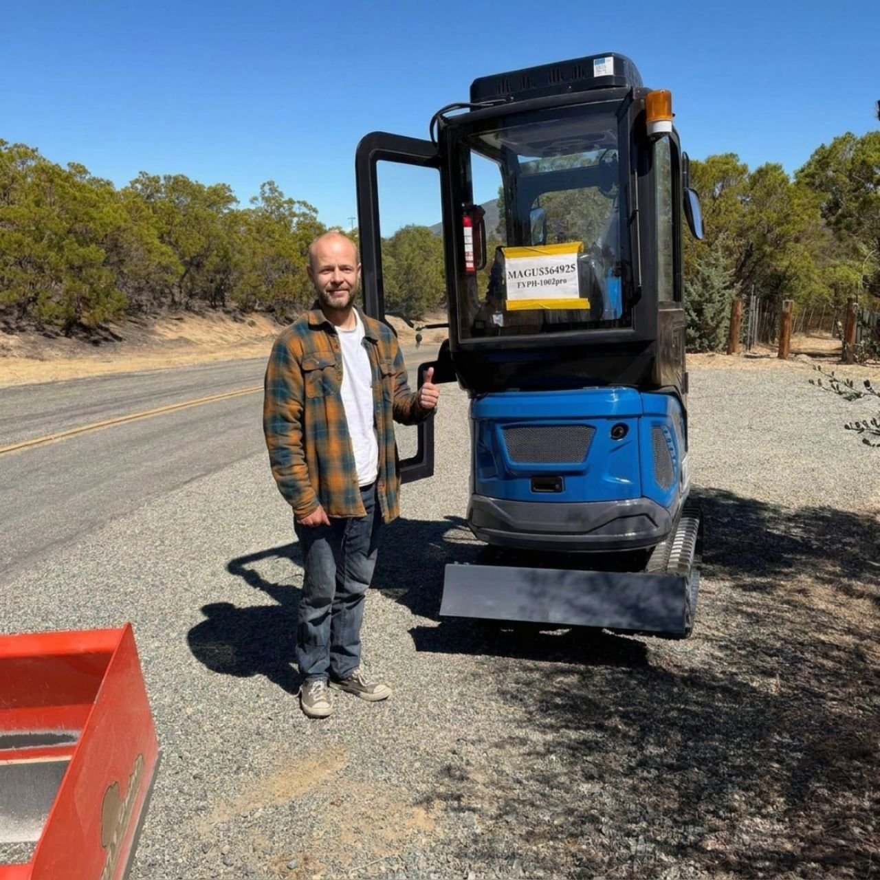 Customer Mini Excavator Handover